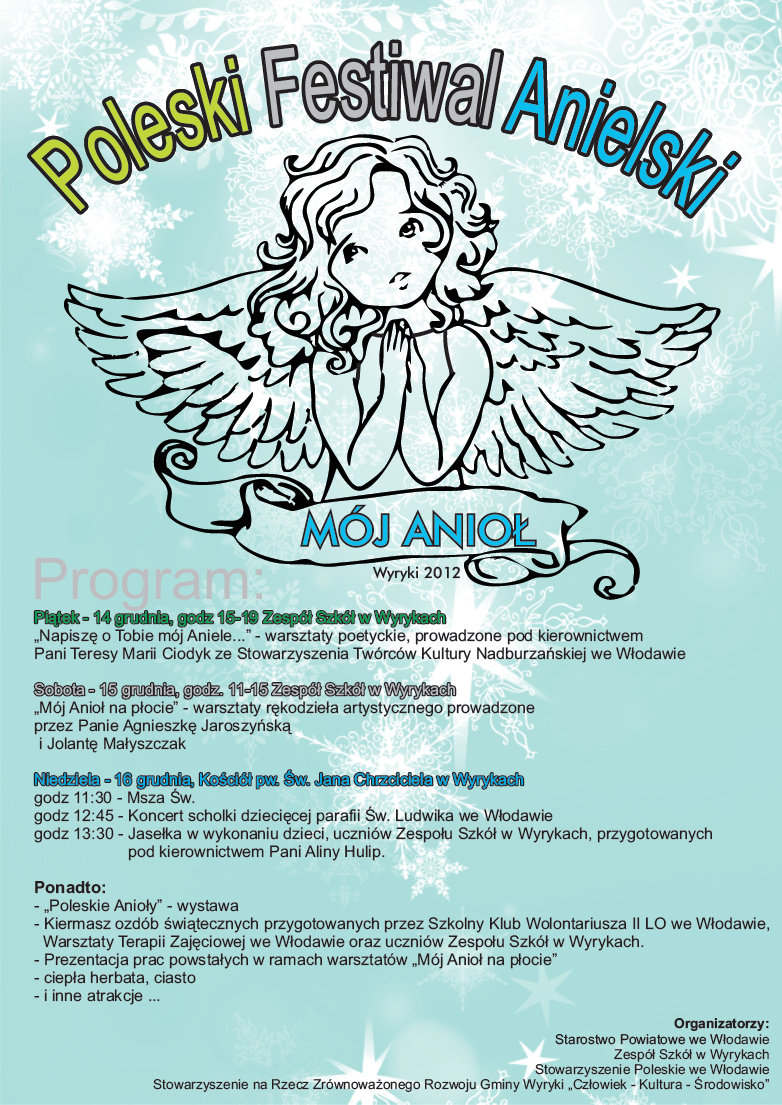 poleski festiwal anielski wyryki 2012 plakat